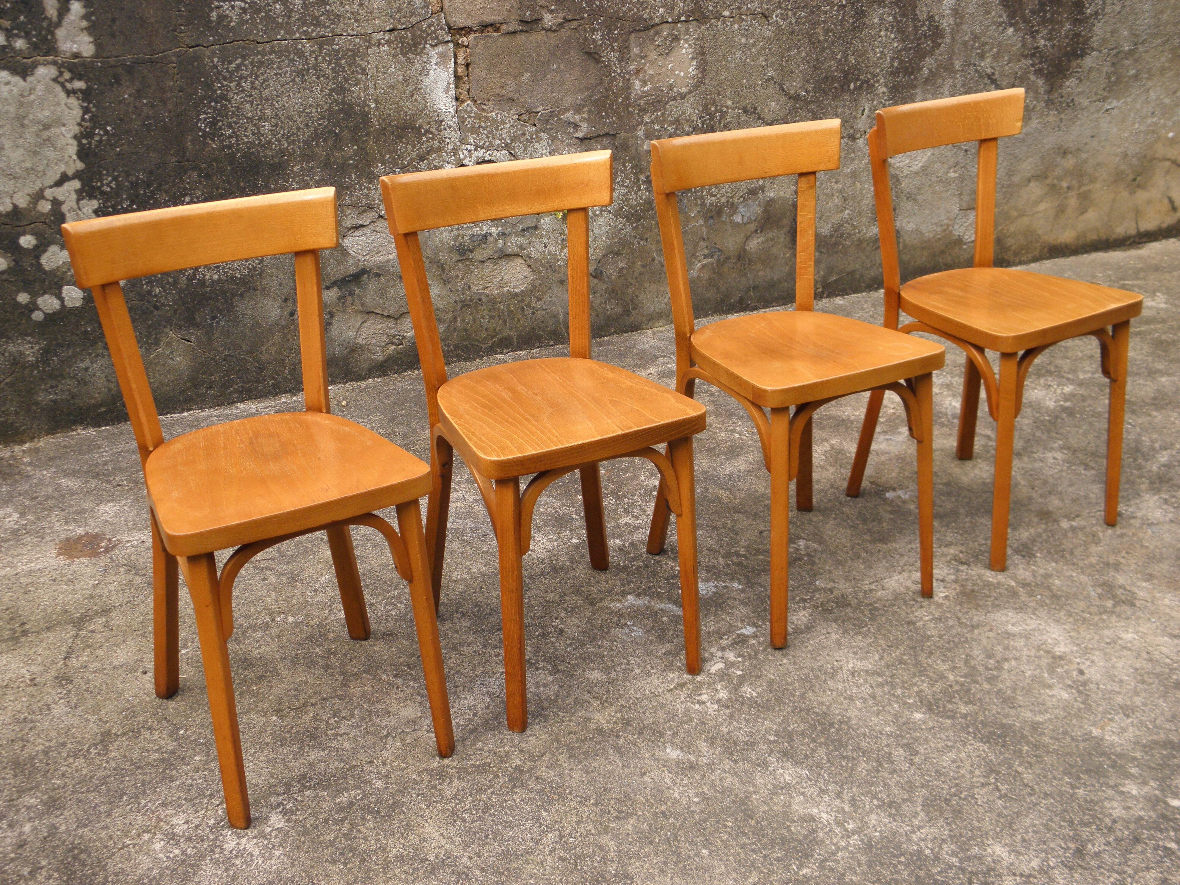 4 Baumann bistro chairs n° 18
