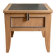 Table d'appoint, coffre en chêne massif
