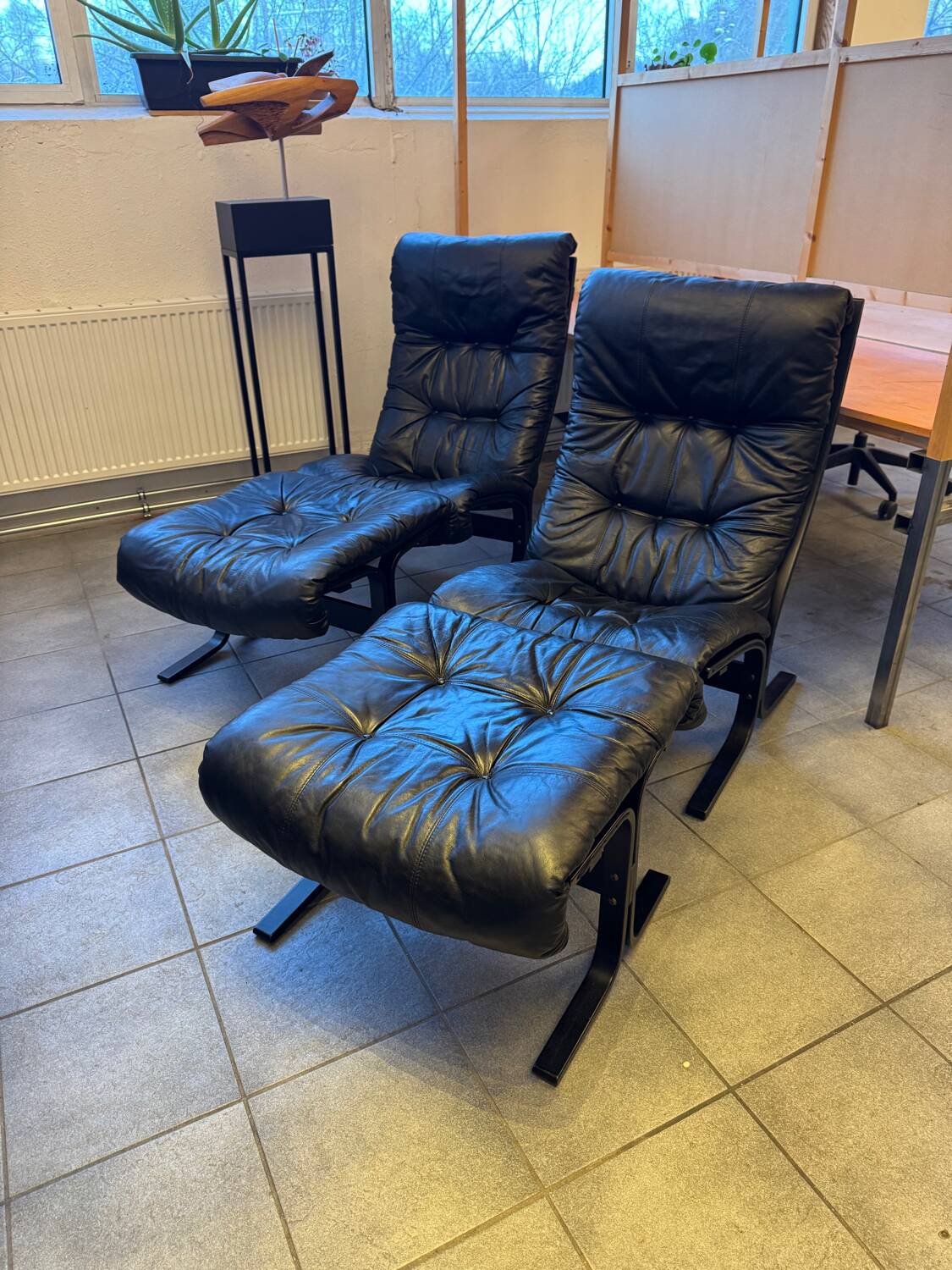 Chauffeuse et ottoman vintage “Siesta Deluxe” par Ingmar Relling