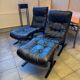Chauffeuse et ottoman vintage “Siesta Deluxe” par Ingmar Relling