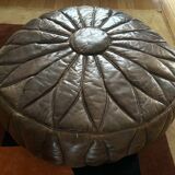 Pouf en cuir 1970