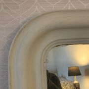 Miroir style Louis Philippe blanc mat