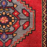 Small Vintage Turkish Rug 91x55 cm, Short Runner, Tribal, Shabby Chic