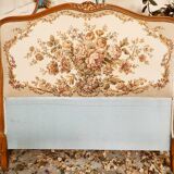 Bohemian headboard with tapestry