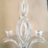 Glass torch candle holder 1950