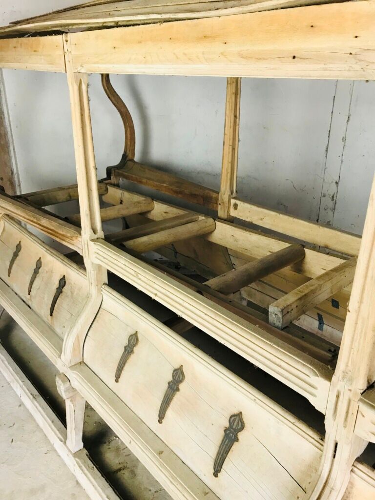 Old sleigh Raven Hear horse-drawn complete wooden - 1850-1900 Unusual