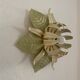 Pair of Italian vintage metal flower sconces