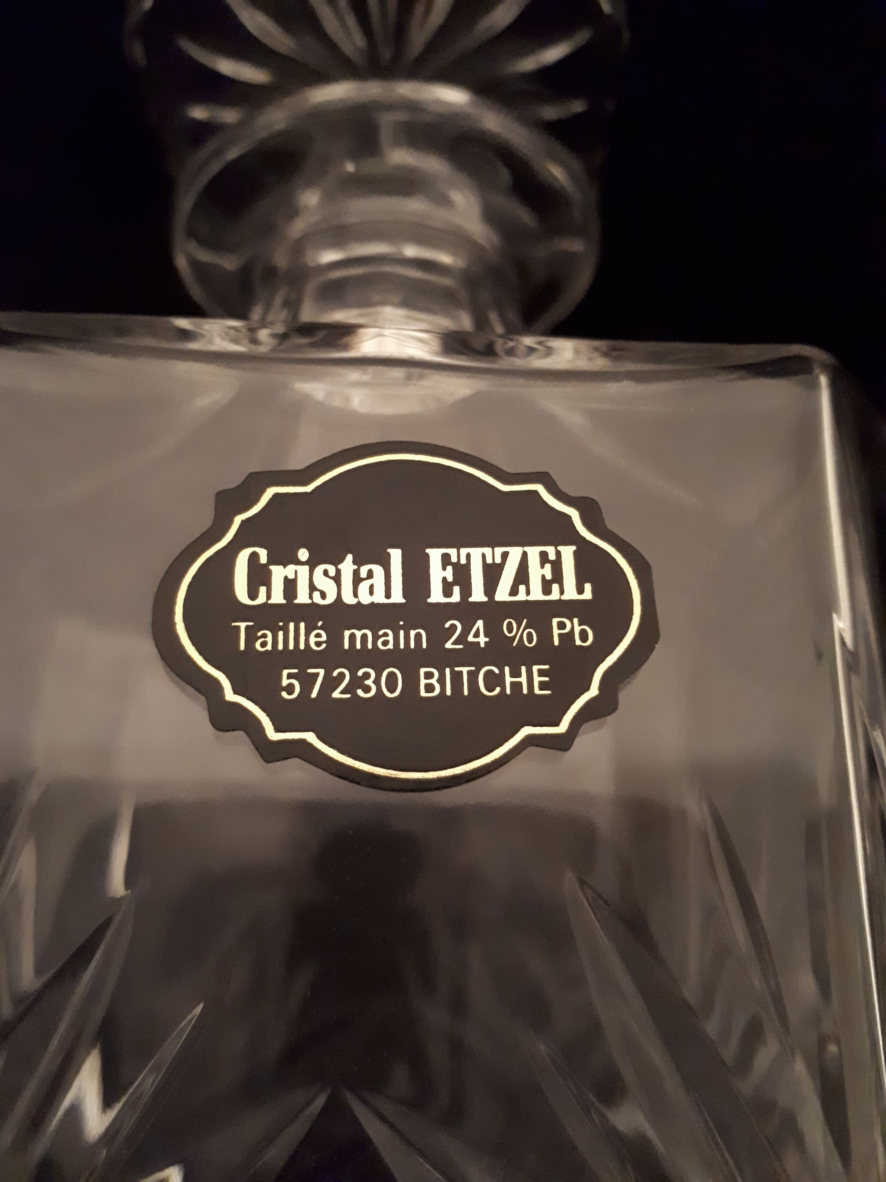 Carafe à whisky en cristal Etzel
