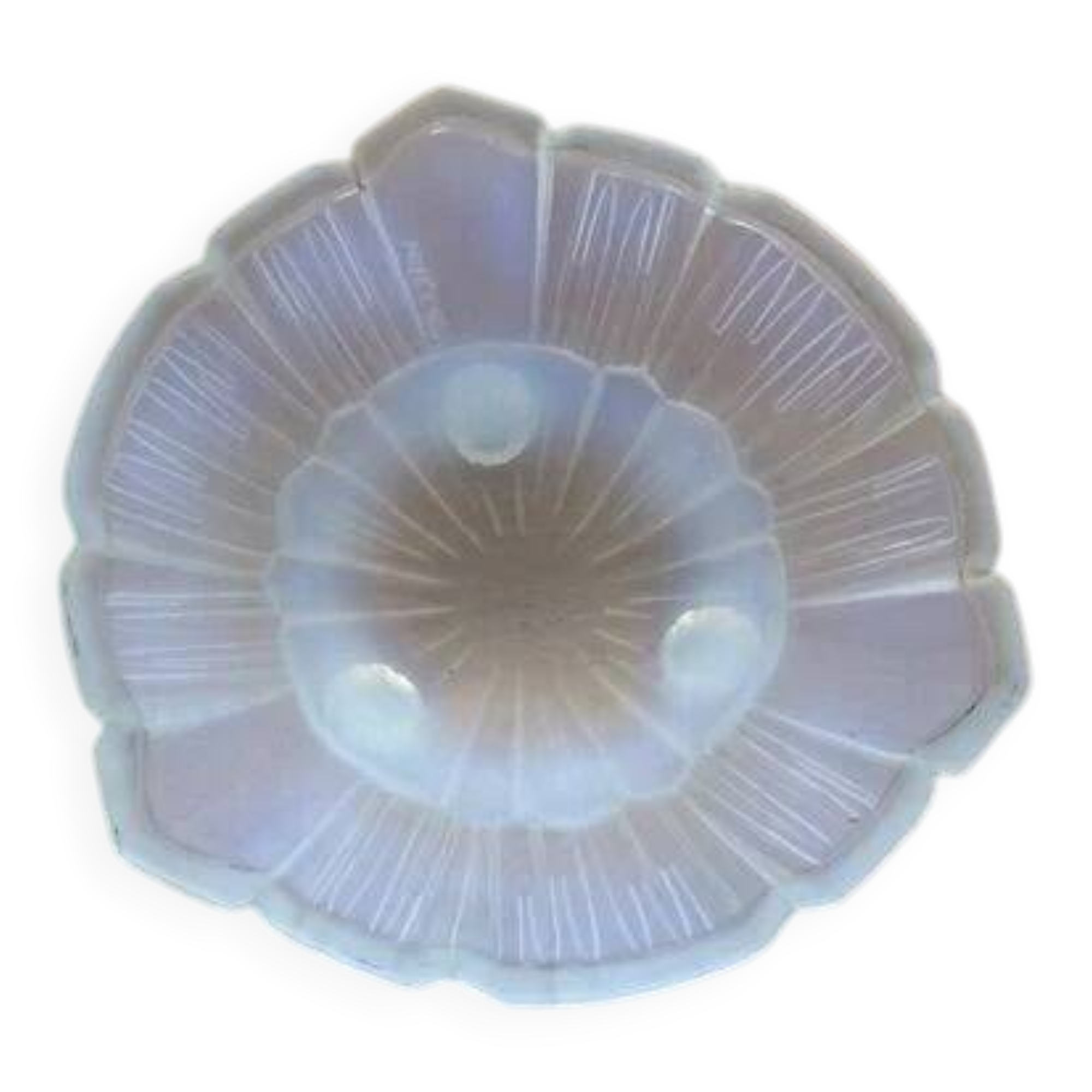Opalescent glass Art Deco vide poche by Vallon