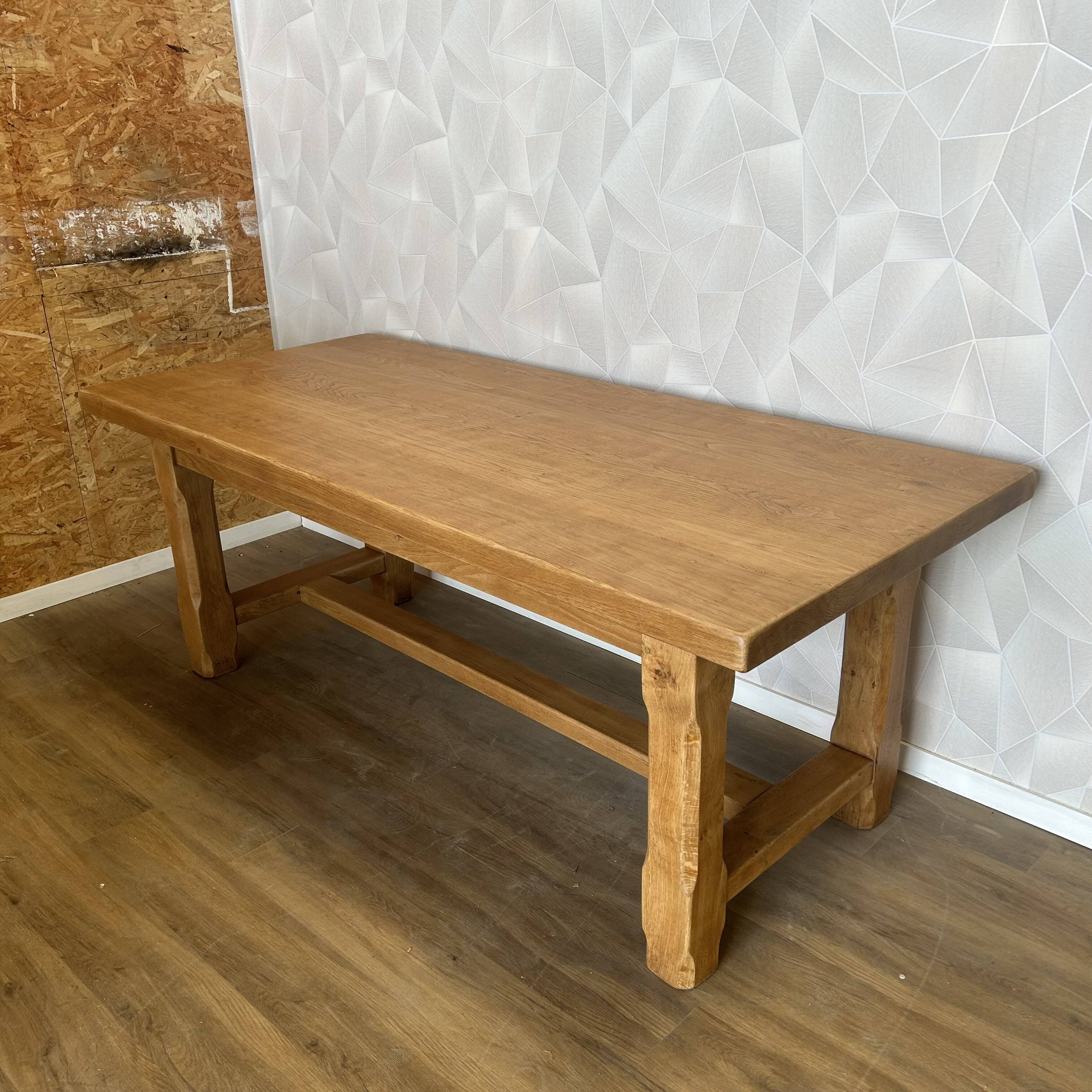 Solid oak farm table