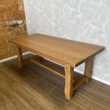 Solid oak farm table
