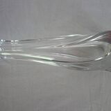 Large Daum crystal soliflore vase H32cm