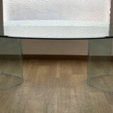 FIAM Italia, oval glass dining table