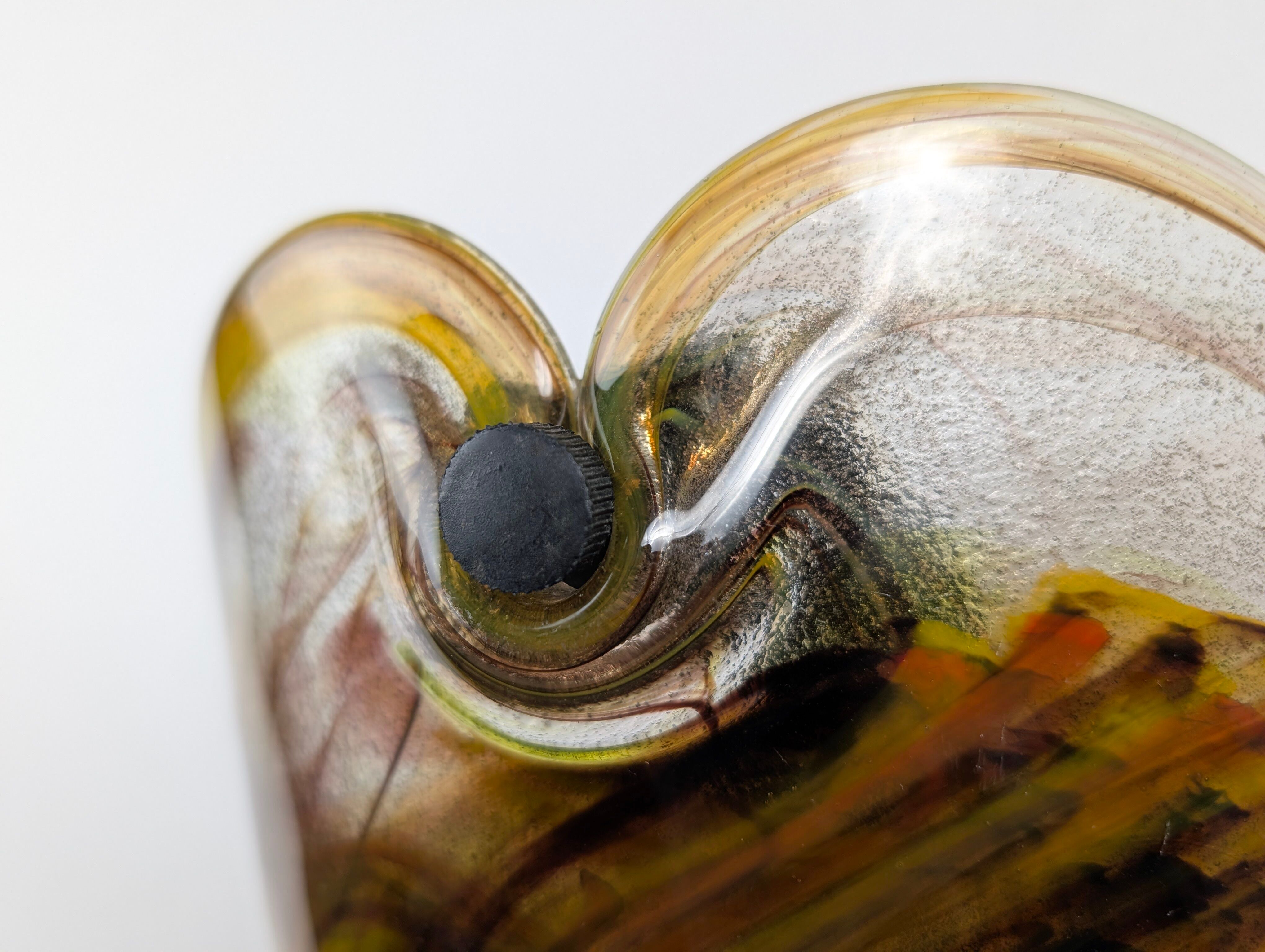 Applique en verre Holmegaard par Per Lütken, Danemark, années 1970.