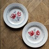Digoin mismatched retro dinner plates