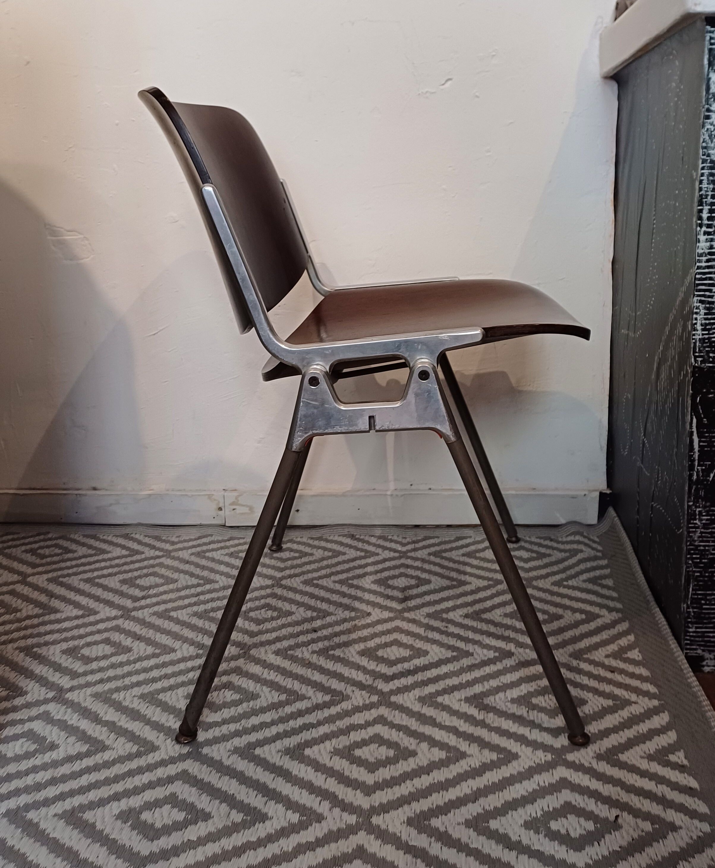 Set of 2 office chairs DSC 106 design Piretti for Castelli, 1965