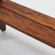 Wabi Sabi Style Stained Wooden Bench 1960s