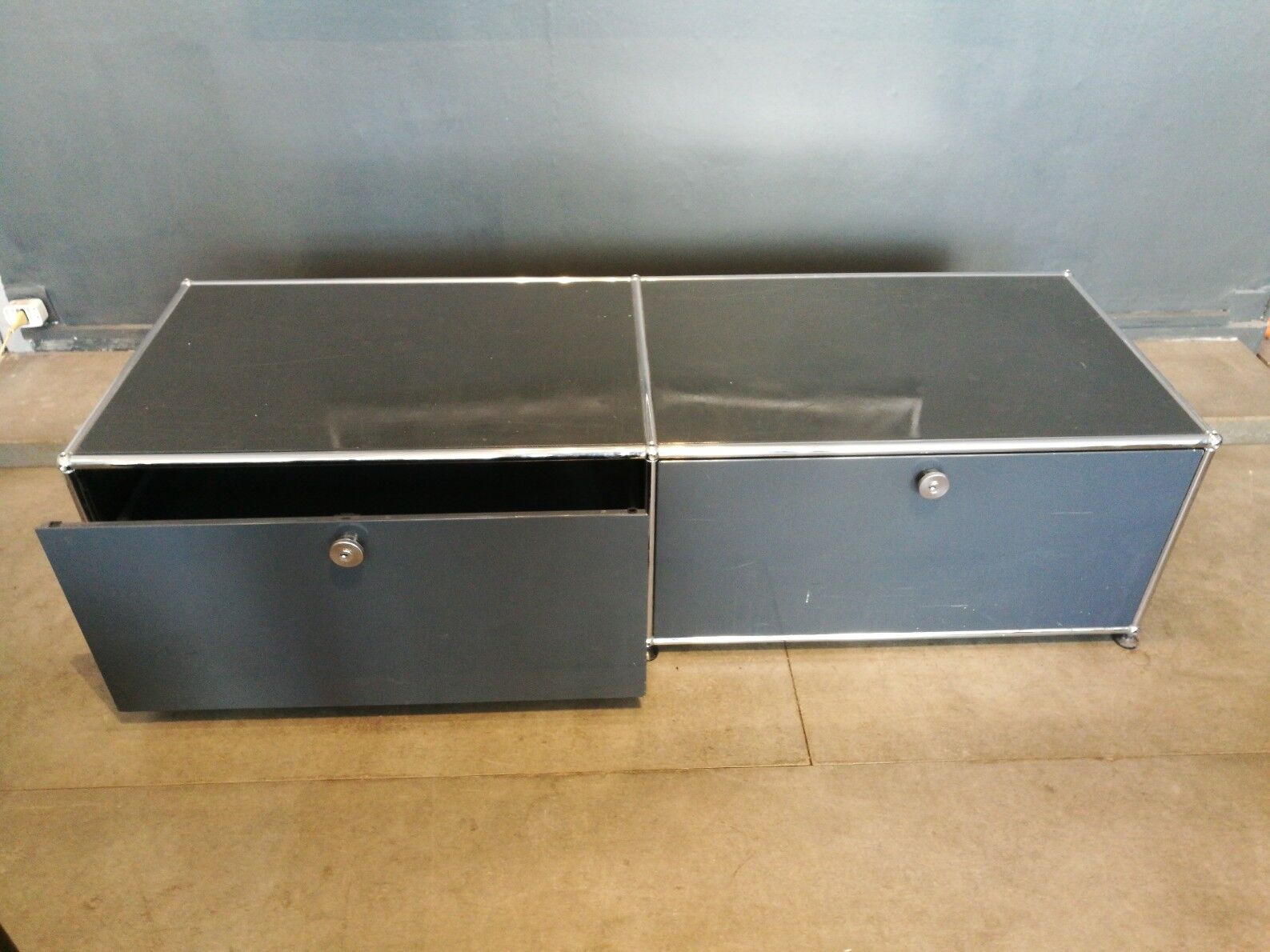 USM Haller meuble de rangement metal 1980