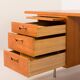 Bureau de direction extra large en teck, style danois du milieu du XXe siècle, années 1970
