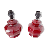 2 feet burgundy red lamp