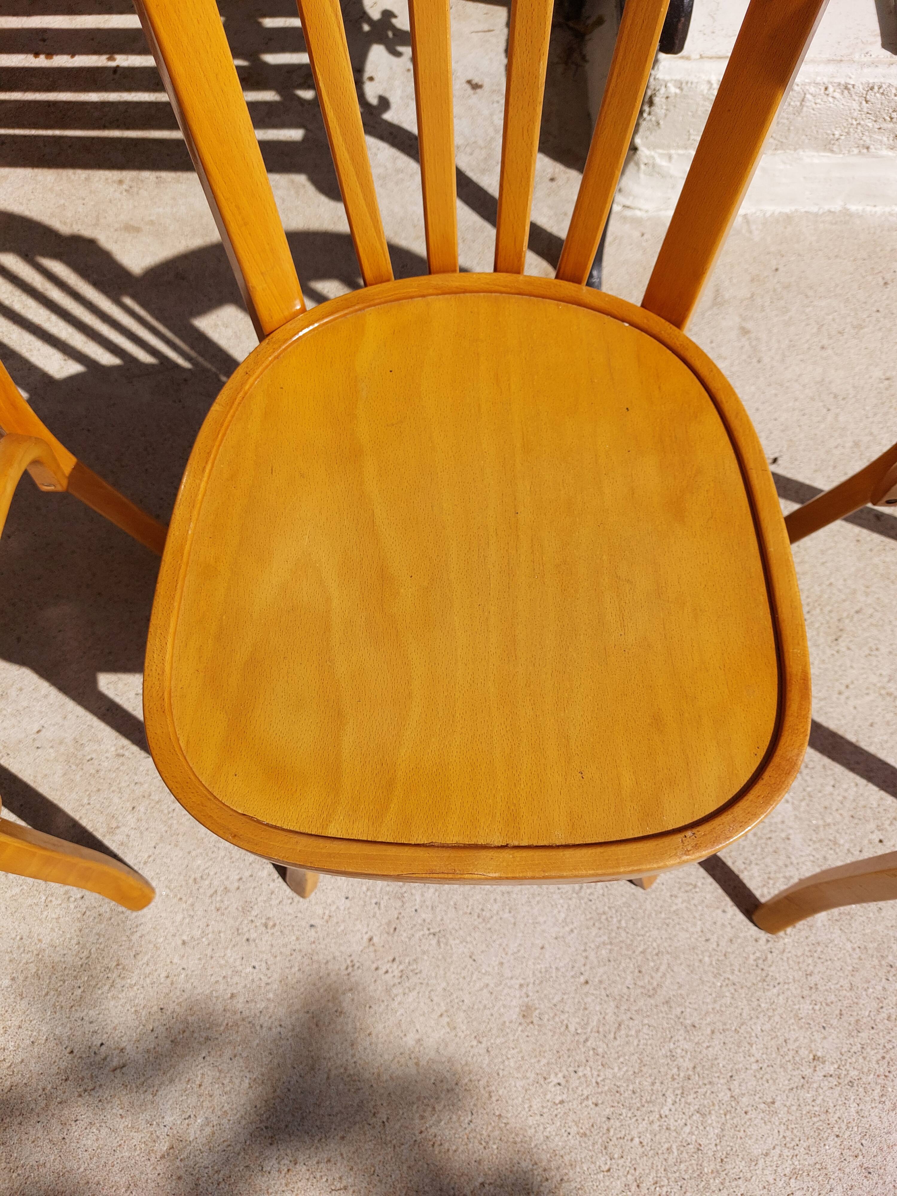 4 vintage Baumann bistro chairs