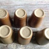 Série de 6 tasses en grès