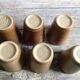 Series of 6 sandstone cups