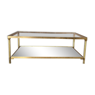 Table basse double plateau