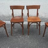 Lot de 4 chaises bistrot vintage