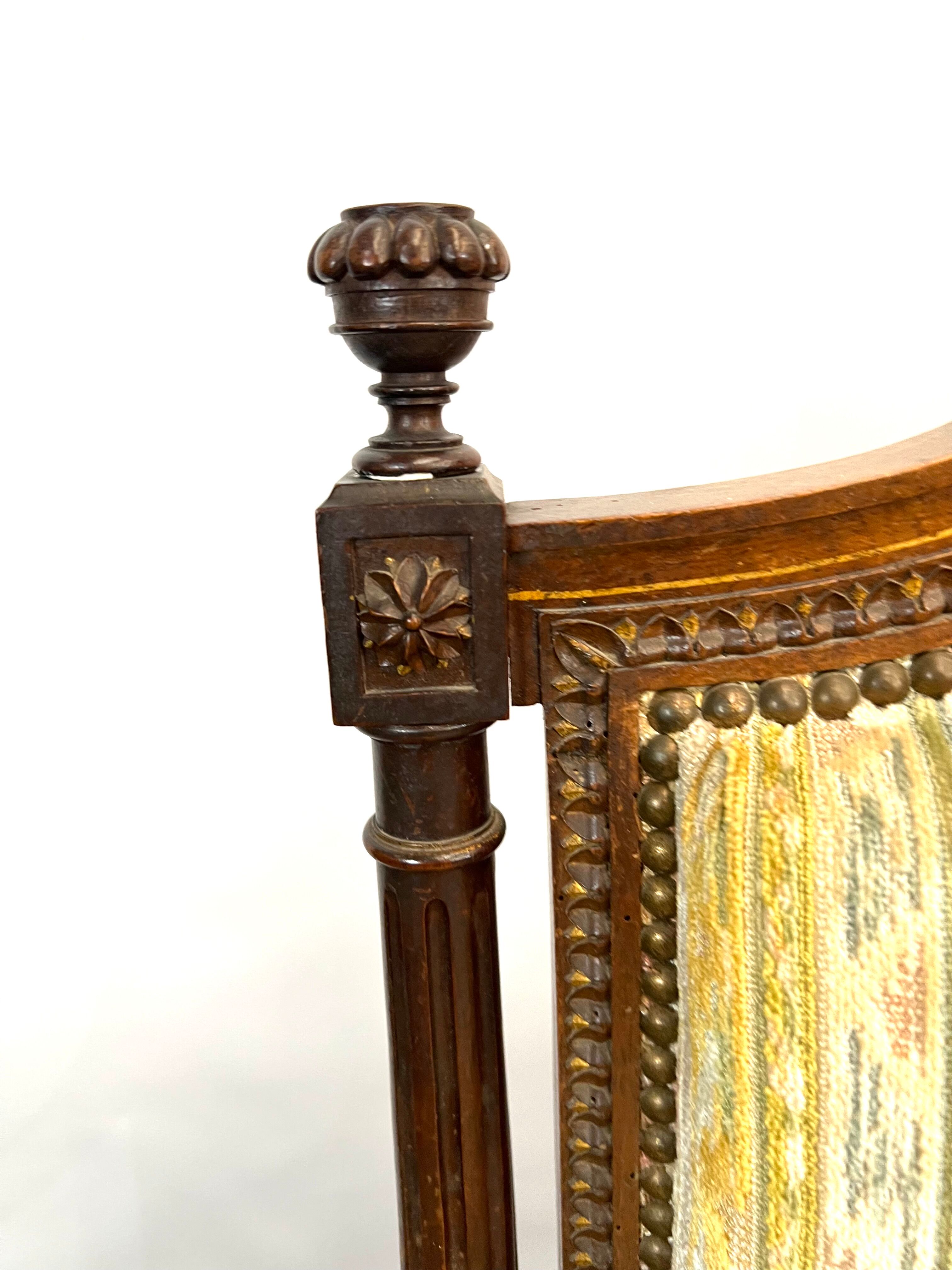 Sofa 2 places Louis XVI style