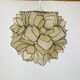 Mother-of-pearl flower suspension Rausch Capiz Germany, 70s
