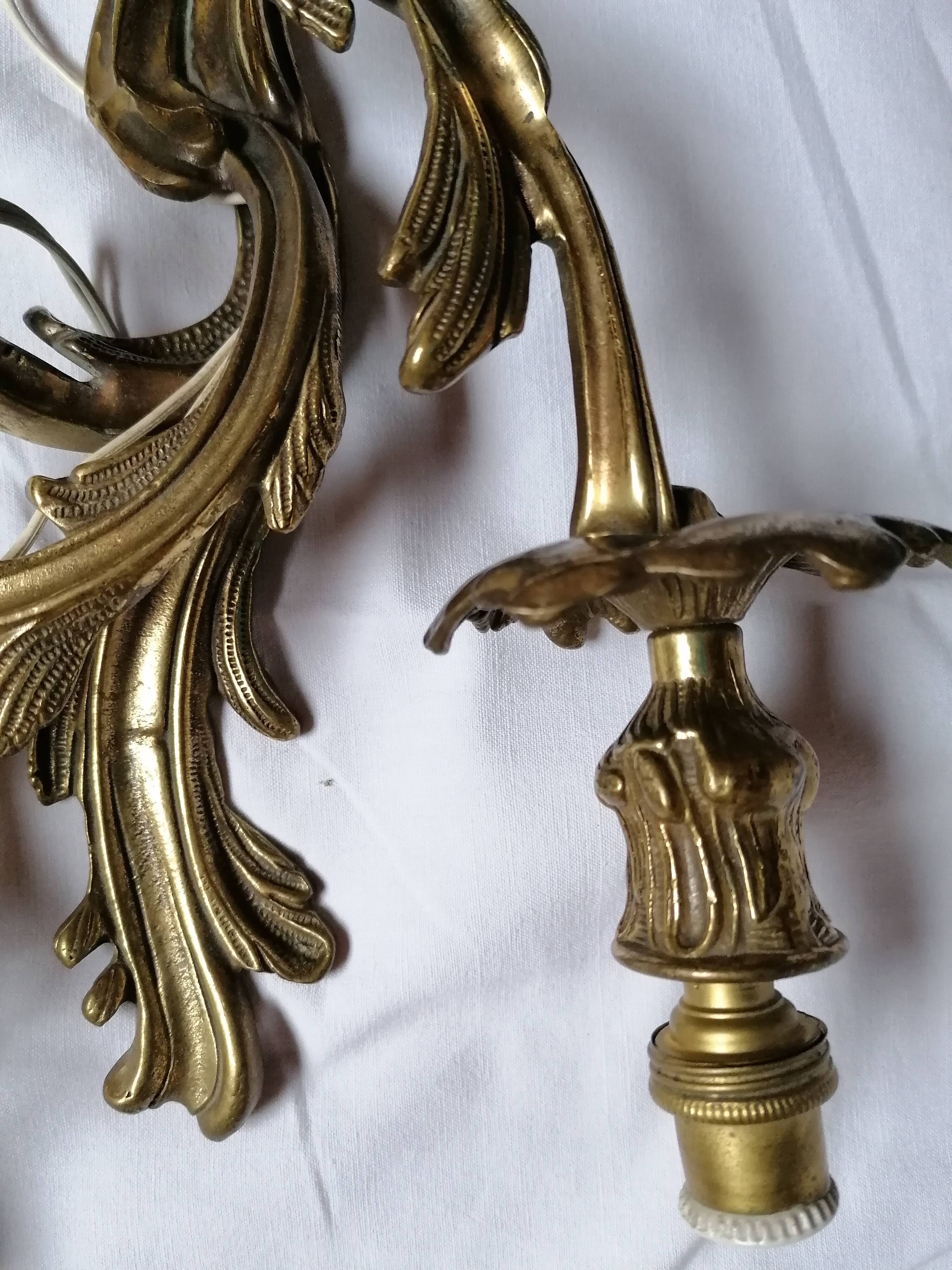 Wall light bronze style Louis XV