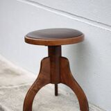 Vintage stool, Reiner piano stool, height adjustable stool, tripod stool, decoration