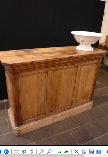 Former trading post in natural oak