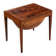 Table d'appoint, de couture en palissandre par Severin Hansen pour Haslev, Danemark 1960