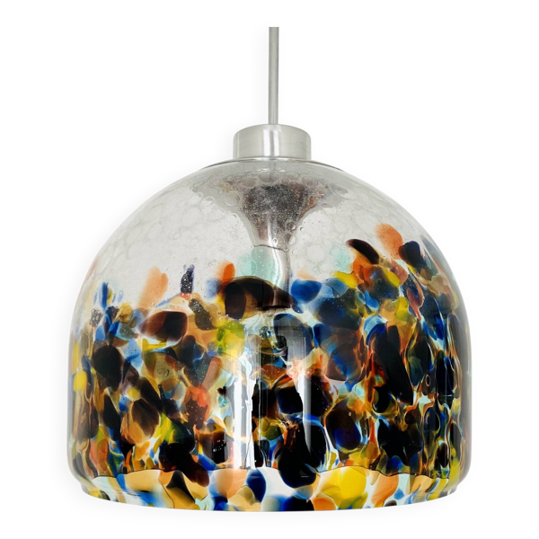 Grand lampadaire en verre de Murano coloré
