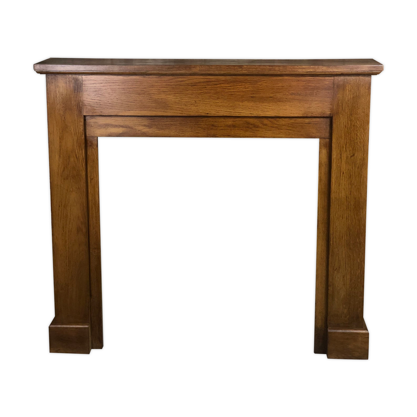 Fireplace surround in light oak 1980s