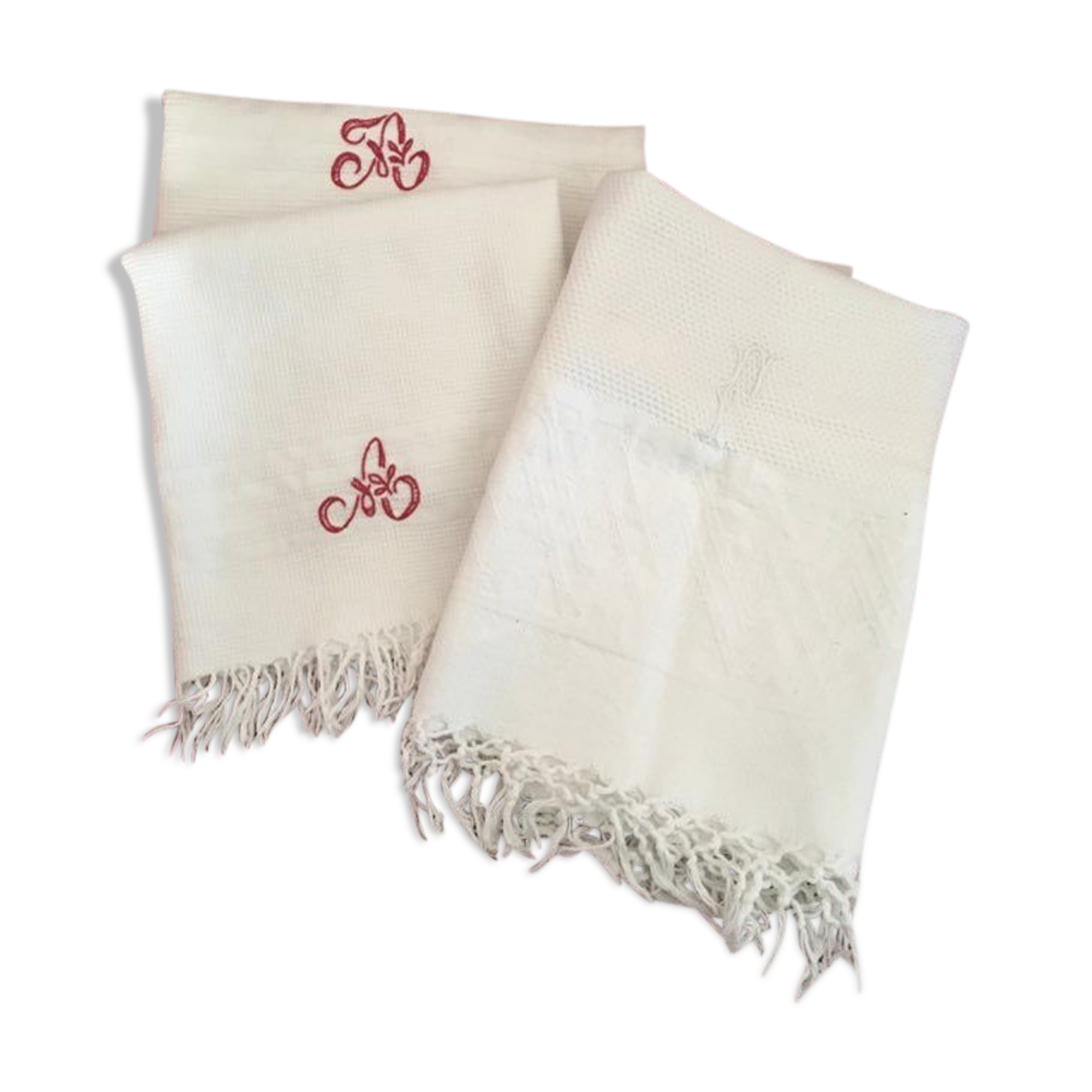 Honeycomb towels, set of 3