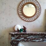 Rattan mirror, 1960