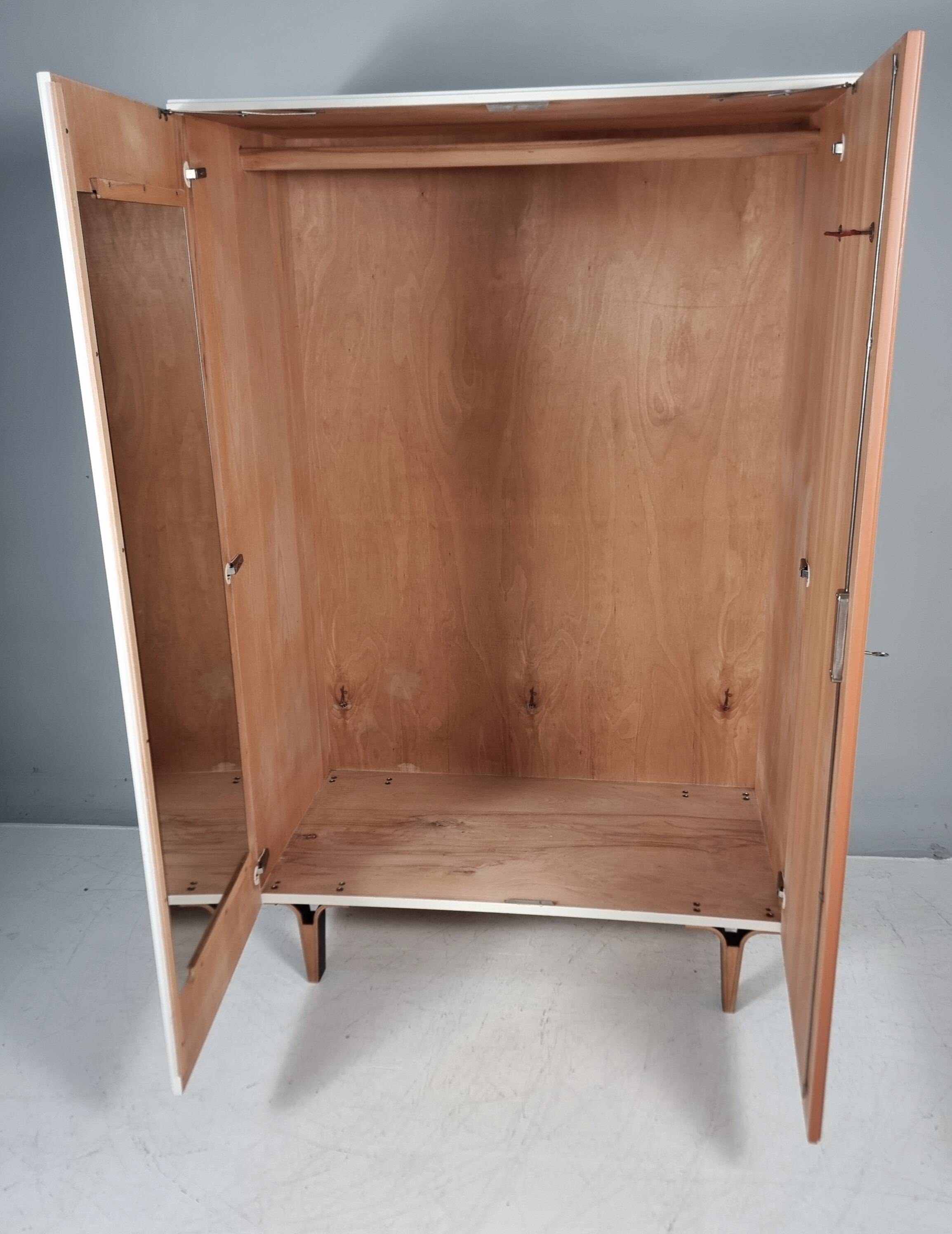 Vintage Wardrobe in Beech, 1970s
