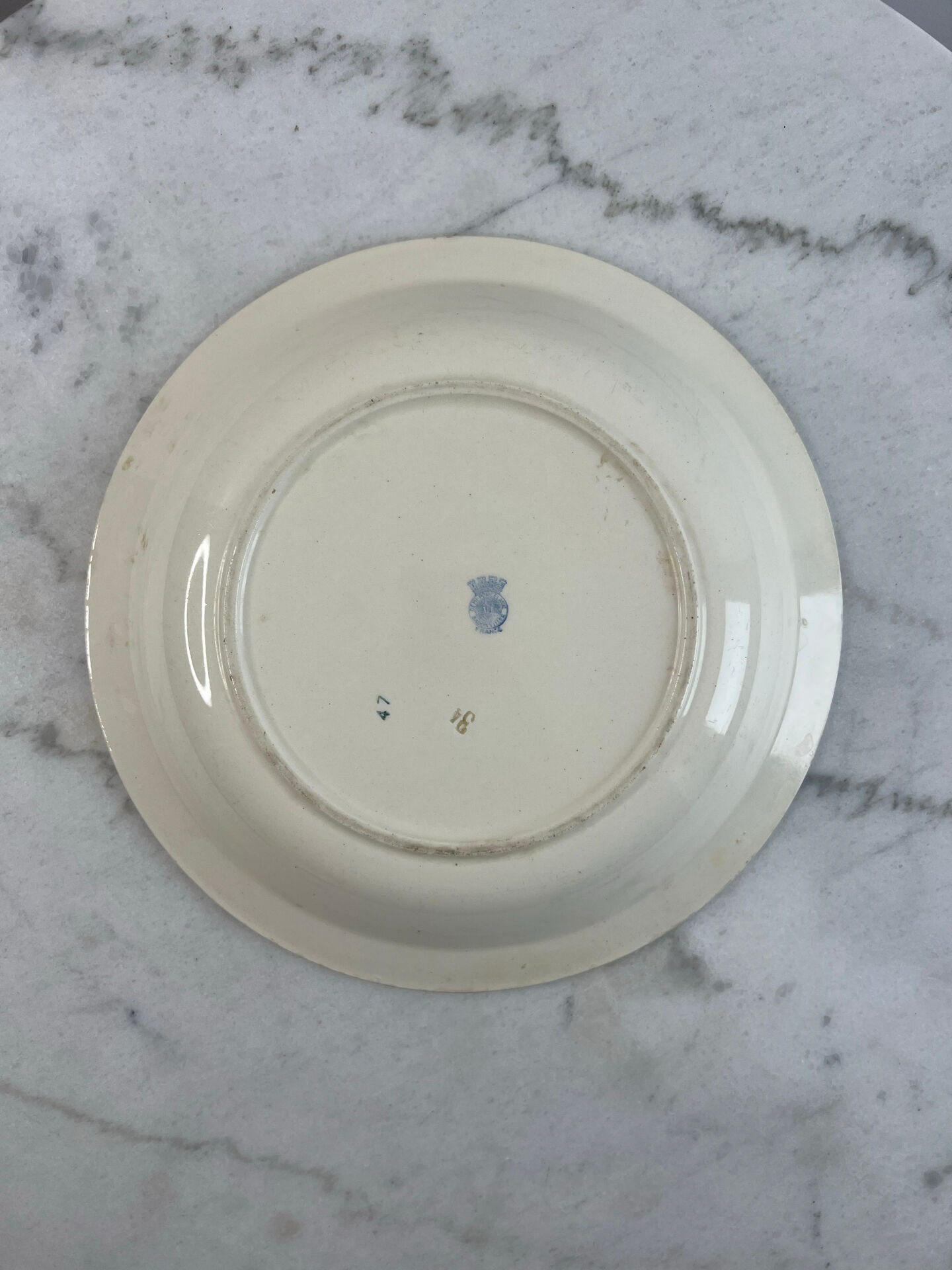 Floral plate Badonviller