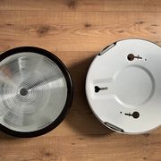 Pair of large Thorn Europhane vintage holophane wall lights (1990)