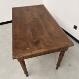Old walnut bistro table