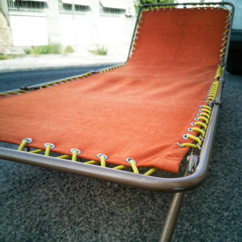 Vintage camp bed