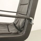 Leather office chair by Jørgen Kastholm for Kill International