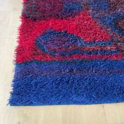 Original scandinavian rya rug by oili mäki for finnrya oy ab, finland