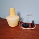 Scandinavian honey-colored opaline pendant light, 1960s