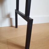 Brutalist shelf in metal and formica 1950s