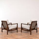 Mid-Century Lounge Chairs by Z. Bączyk, 1960s, Set of 2