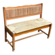 Vintage entrance bench with a storage chest 110cm